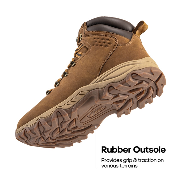 Men's Fur-Lined Thinsulate Waterproof Snow Boots - CAMEL - 4